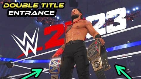 WWE 2K23 Roman Reigns Double Title Entrance Official! PS5 in 2023 ...