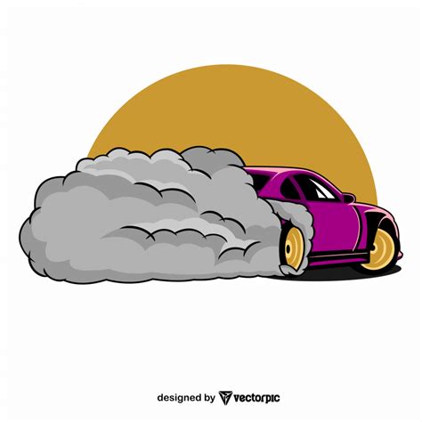 drift car design free vector