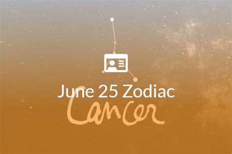 June 25 Zodiac Sign Full Horoscope And Personality