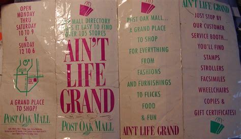 Brazos Buildings & Businesses: Post Oak Mall Stores, 1992-2002