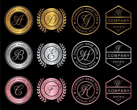 Badge Logo, Vintage Logo, Retro Logo, Badge Logo Templates, Editable Logo File Set, Simple ...