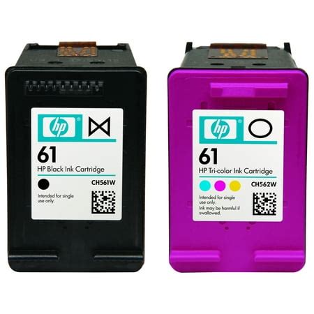HP 61 Black/Tri-color Original Ink Cartridges, 2 pack (CR259FN) - Walmart.com