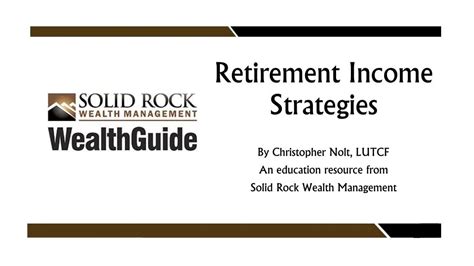 PPT - Retirement Income Strategies PowerPoint Presentation, free ...