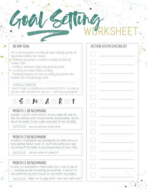 Grab this S.M.A.R.T. Goal Setting Worksheet for Busy Women! - The Crazy Craft Lady