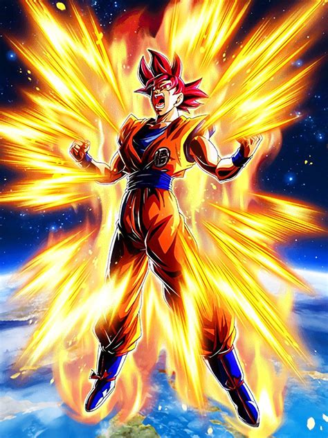 [Resurrected Legend] Super Saiyan God Goku | Dragon ball art goku ...