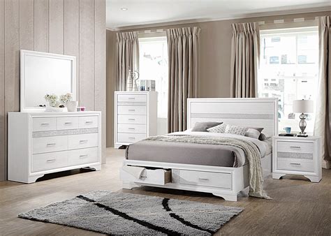 Miranda Contemporary White Queen Storage Bed – ATL (All The Luxury) Furniture