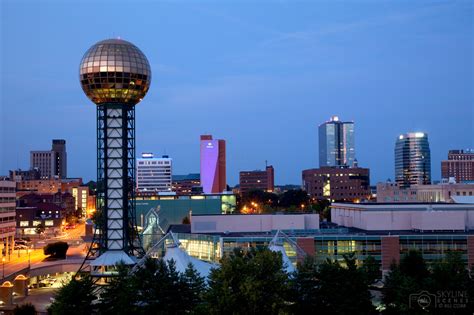 Knoxville, Tennessee Downtown Skyline