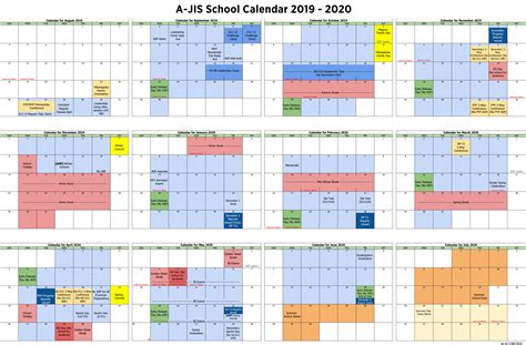 Year Calendar - Aoba-Japan International School