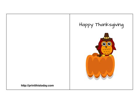 Free Printable Thanksgiving Cards