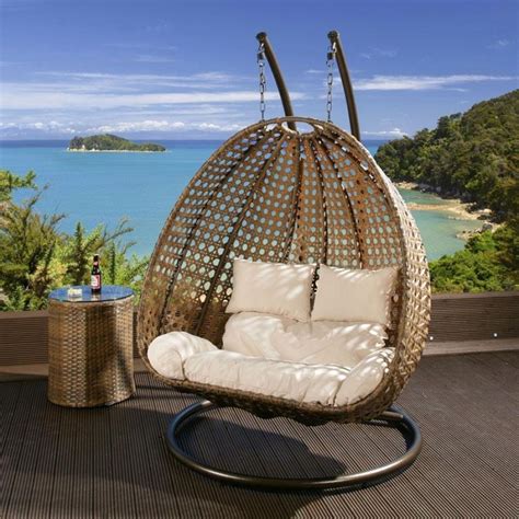 Wicker Hanging Swing Egg Chair — Madison Art Center Design