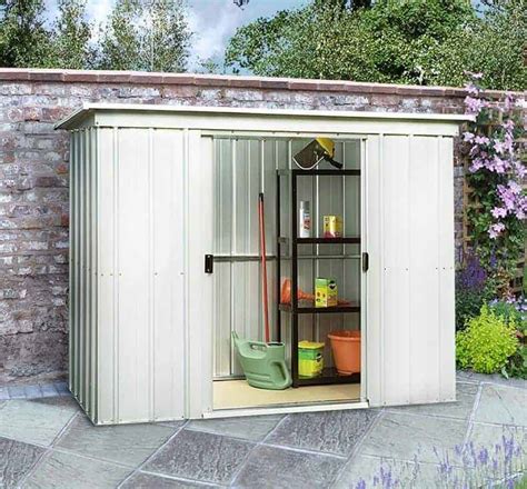 8' x 4' Yardmaster Pent Metal Shed 84PZ - What Shed