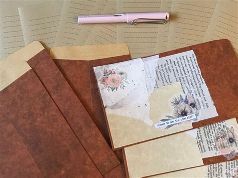 Cottagecore Soft Aesthetic Stationery Set Unique Kit with | Etsy