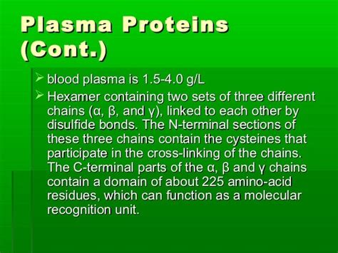 Plasma proteins