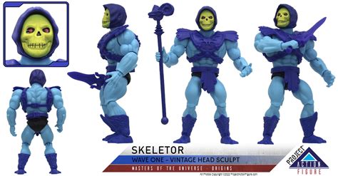 Masters of the Universe Origins Skeletor Vintage Head – Project Action ...