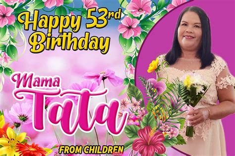 58th birthday tarpaulin design flower background tarpaulin – Artofit