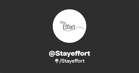 @Stayeffort's link in bio | Instagram and socials | Linktree