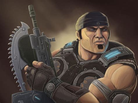 Marcus Fenix - Gears of War by mylesillustration on DeviantArt