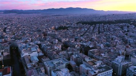 City Center Athens 4k Skyline Aerial Stock Footage Video (100% Royalty-free) 1054205315 ...