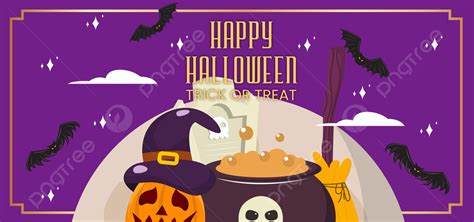 Halloween Banner Illustration Background, Halloween, October, Banner ...