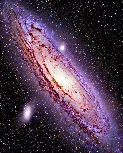 Andromeda Galaxy, the largest galaxy in our local group. It is on a crash course with the second ...