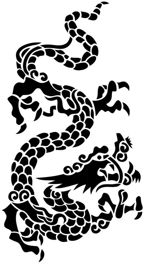 Chinese Dragon Stencil by beraka on DeviantArt