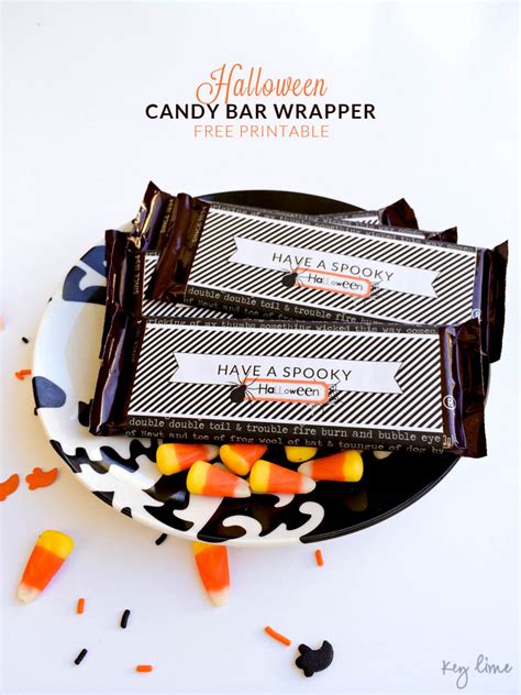 Halloween Candy Bar Wrappers