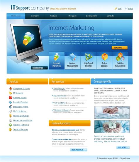 IT Website Template #23785