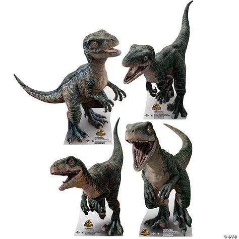 Jurassic World 3: Dominion™ Baby Blue, Charlie, Delta, Echo Life-Size Cardboard Stand-Ups - 4 Pc ...