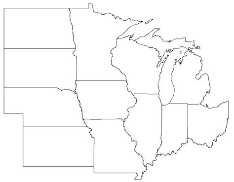 Midwest Region Map Diagram | Quizlet