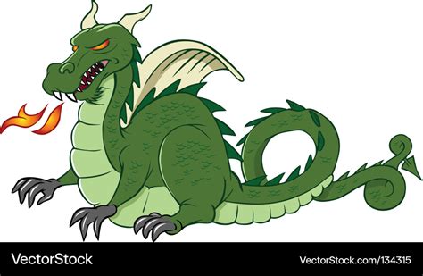 Dragon medieval Royalty Free Vector Image - VectorStock