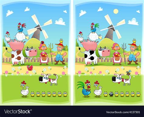Spot the differences Two images with ten changes between them and cartoon. Download a Free Pr ...