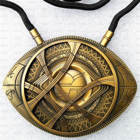 Doctor Strange Necklace Eye of Agamotto Amulet Antique Bronze Pendant Long Necklace | Eye of ...