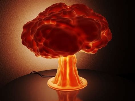 3D print model Lamp - nuclear explosion | CGTrader