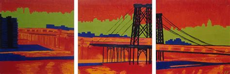 "Williamsburg Bridge" - oil on canvas | Painting, Artwork, Oil on canvas