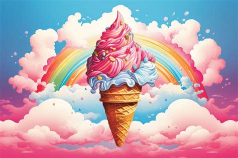 Ice cream mountain dessert food | Premium Photo Illustration - rawpixel