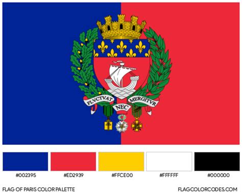 Paris flag color codes