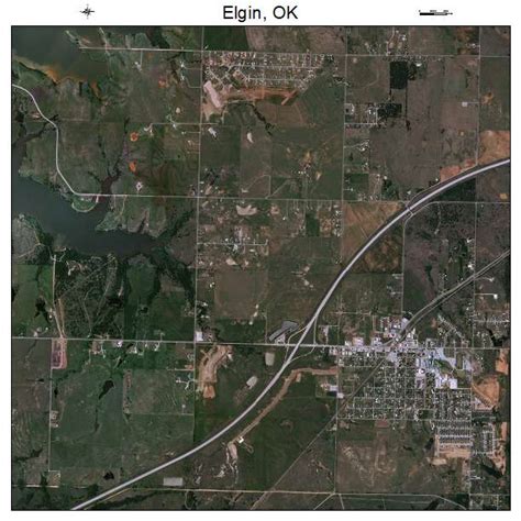 Aerial Photography Map of Elgin, OK Oklahoma