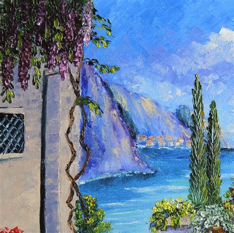 "By the sea" Oil painting Mediterranean – shop online on Livemaster with shipping - CHT2VCOM ...