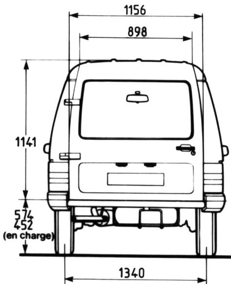 Citroen C15 1984 Blueprint - Download free blueprint for 3D modeling