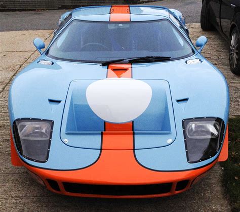 not something you see everyday, a Ford GT40 in Gulf racing colours