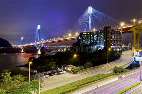 Ting Kau bridge stock photo. Image of expressway, city - 54591262