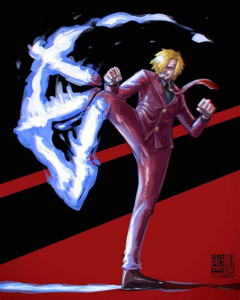 [OC] Blue Fire Sanji : OnePiece