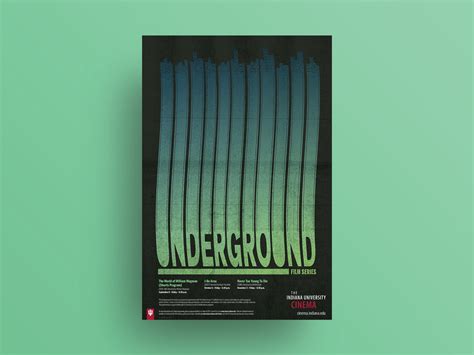 Fall 2017 Underground Film Series poster by Kyle Calvert on Dribbble