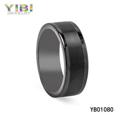 Brushed Black Tungsten Carbide Rings | Tungsten Jewelry Manufacturer