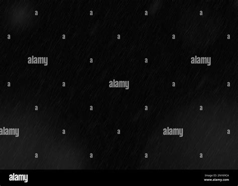 misty rain effect overlay template on black background Stock Photo - Alamy