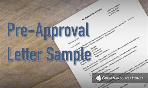 Pre Approval Letter [Sample + How to Get One]