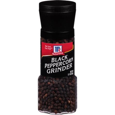 McCormick Black Pepper Grinder, 3.1 oz - Foods Co.