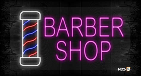 Business & Industrial Details about Custom Barber Shop LED Neon Sign Barber Pole Styling Logo ...