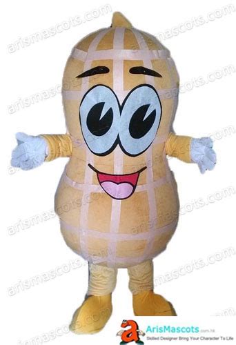 Funny Peanut Mascot Costume Deguisement Mascotte Peanut Cosplay Suit Food Mascots for Sale ...