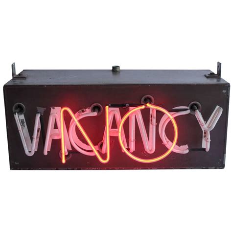 Original 1930s Neon Motel "No Vacancy" Sign at 1stdibs